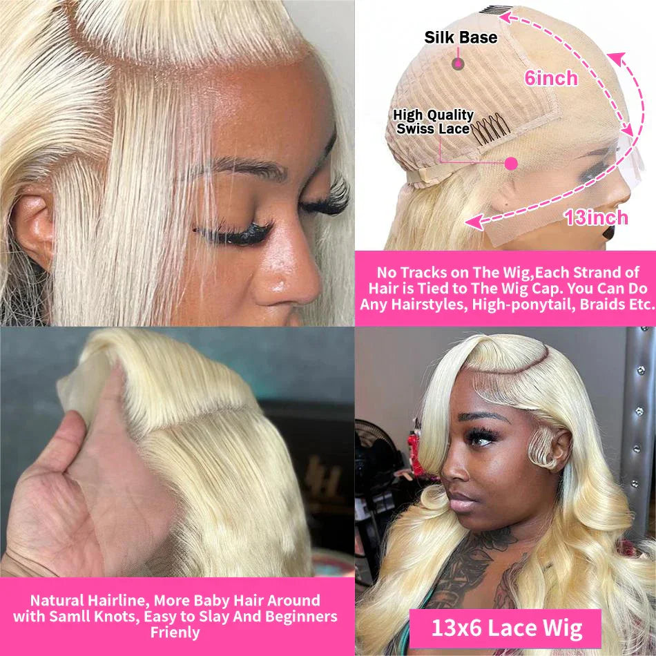 13x4 Body Wave 613 Honey Blonde Lace Front