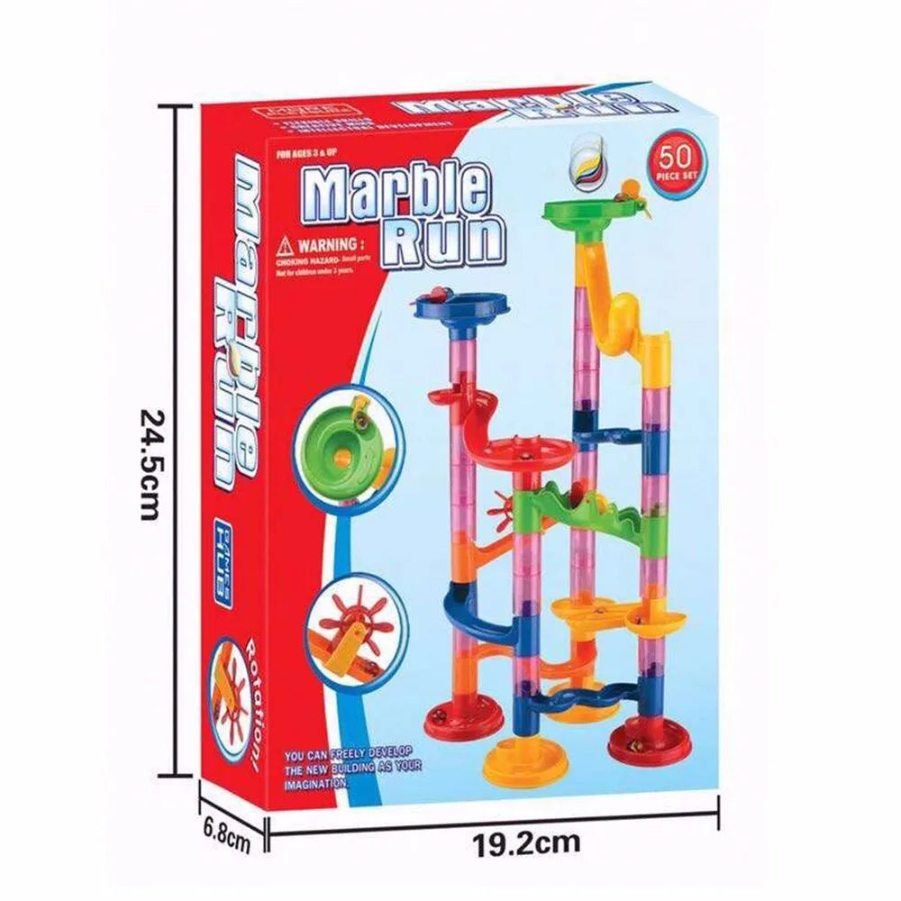 50pcs Marble Run Race Track Building Blocks Kids
