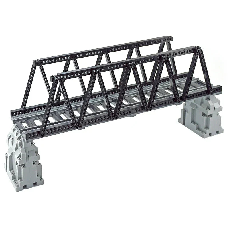 City Trains Track Rail Bricks Model straight curved
