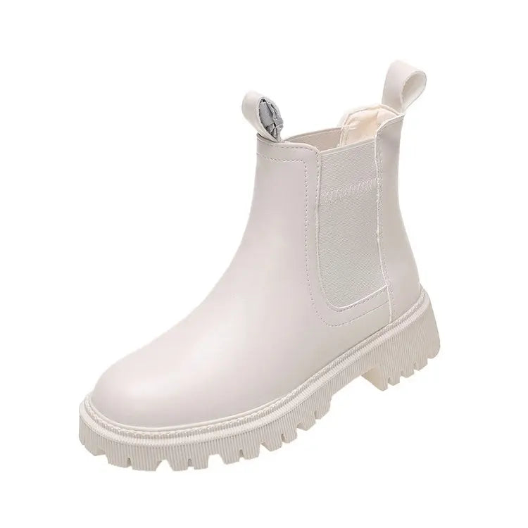 Chelsea women's boots platform boots brown black beige