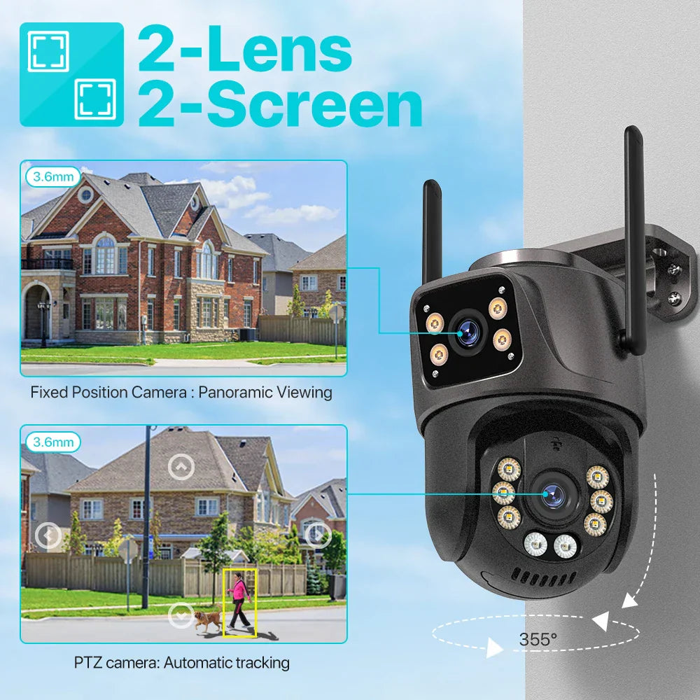 4K 8MP HD Wifi PTZ Camera Outdoor 4MP