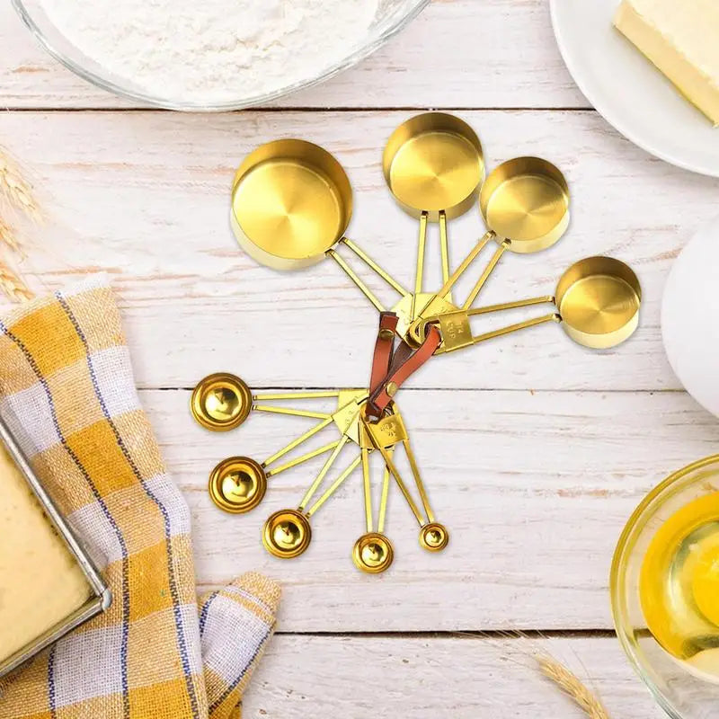 Stackable Measuring Cups And Spoons 9pcs Liquid Food