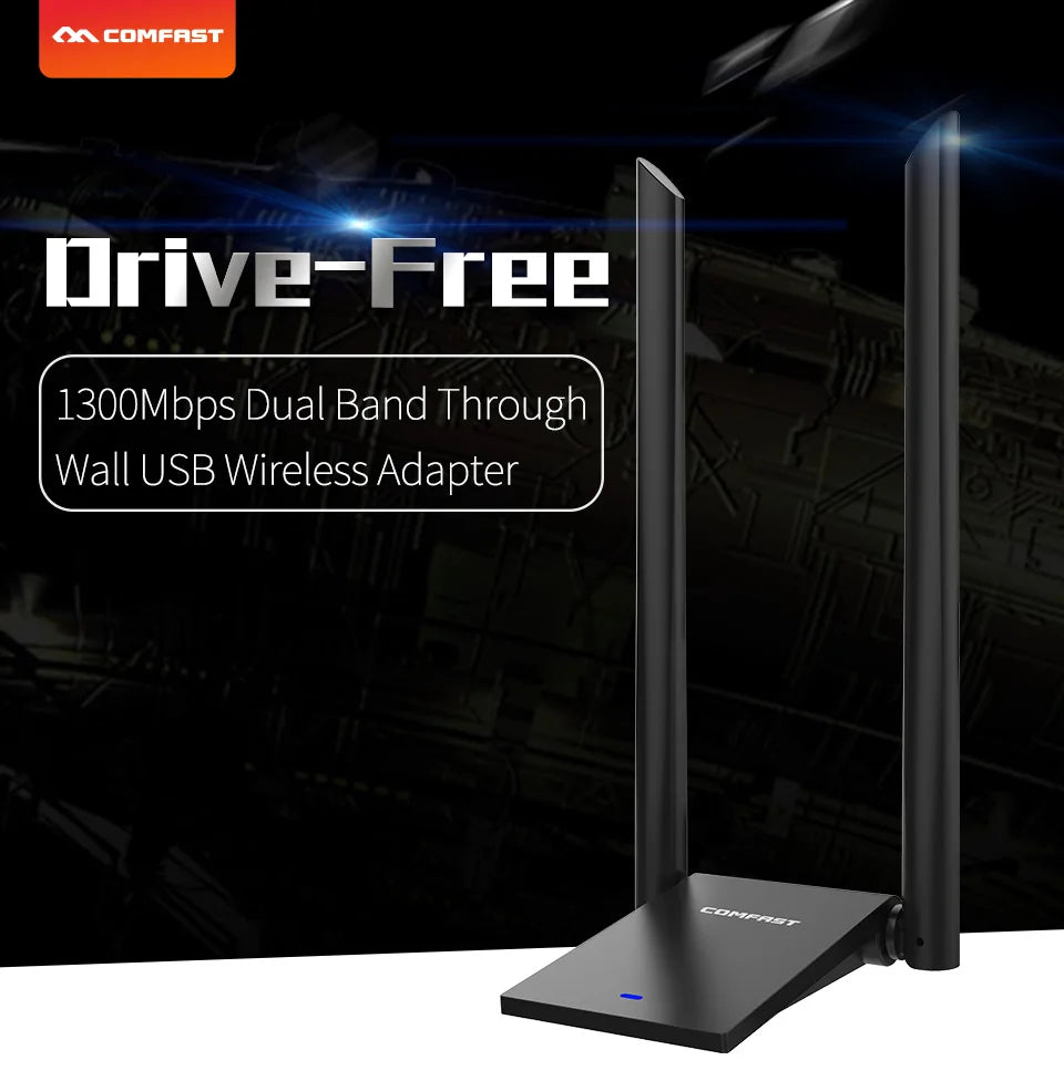 COMFAST High Power Wireless WiFi Adapter 150M-1900Mbps Dual