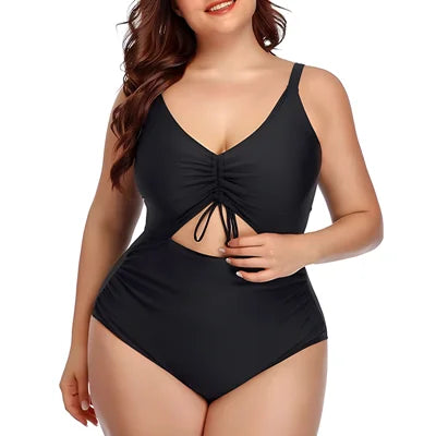 One Piece Floral Printed Women Plus Size Swimsuits