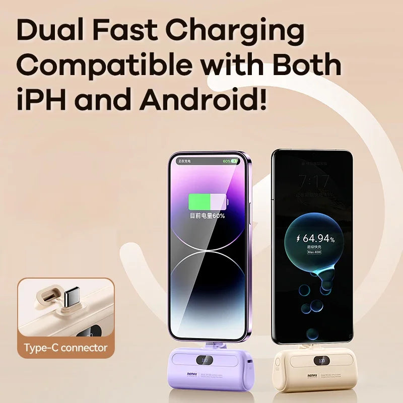 Remax Mini Power Bank 5000mAh Fast Charging for