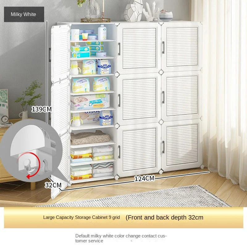 Large Size Clothes Folding Cabinets Splice Storage Toy