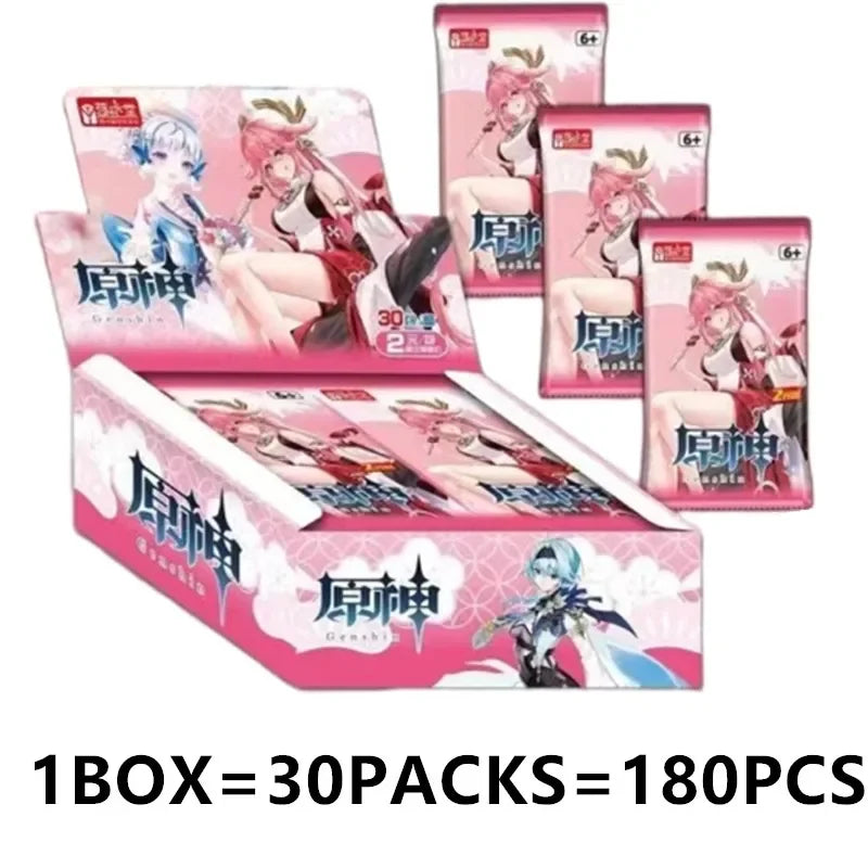 Game Anime Genshin Impact Rare Collectible Card Toy