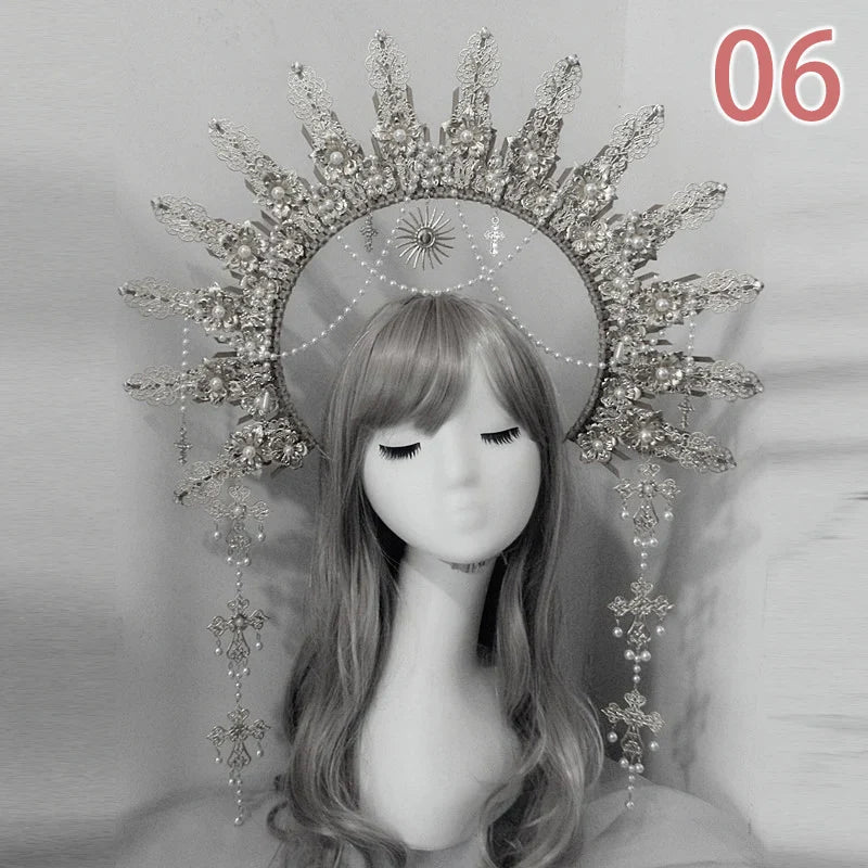 Baroque Headband DIY Material Gothic Lolita Crown Headband