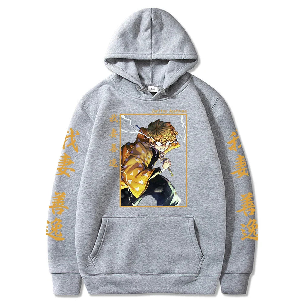 Demon Slayer Japan Anime Plus Size Hoodie Agatsuma