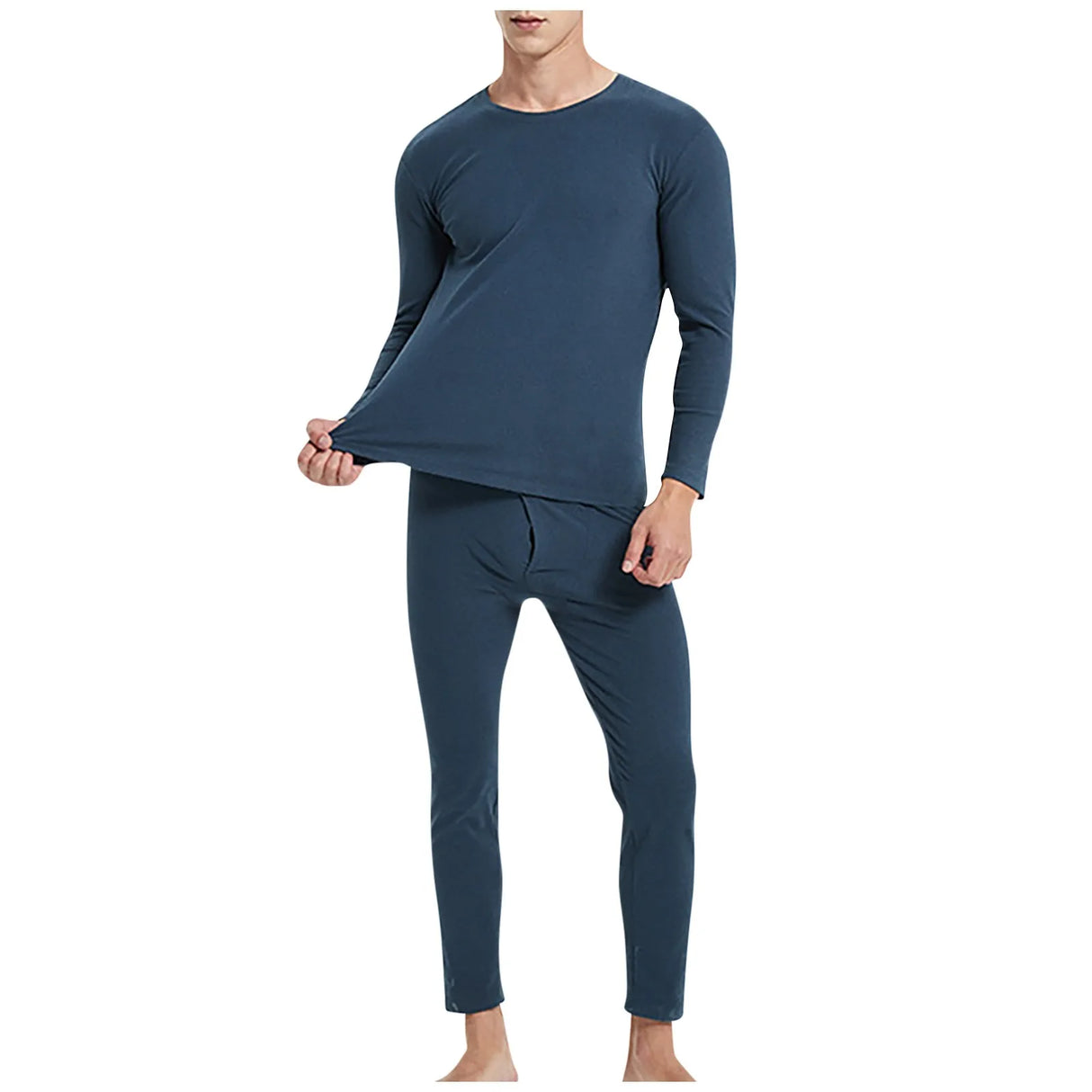 Winter Men Thermal Underwear Sets Thermal Long Pants
