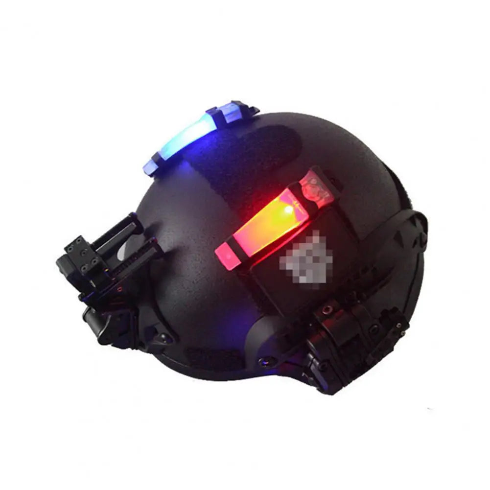 High Brightness Helmet Flashlight 3 Colors Safety Alert