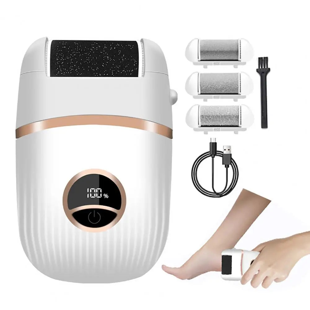 Electric Foot Callus Remover Kit LED Display Rechargeable