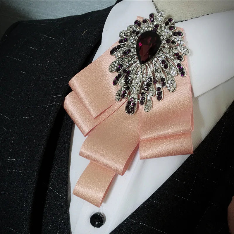 Men's Bow Tie Corsage Pocket Towel Sets British