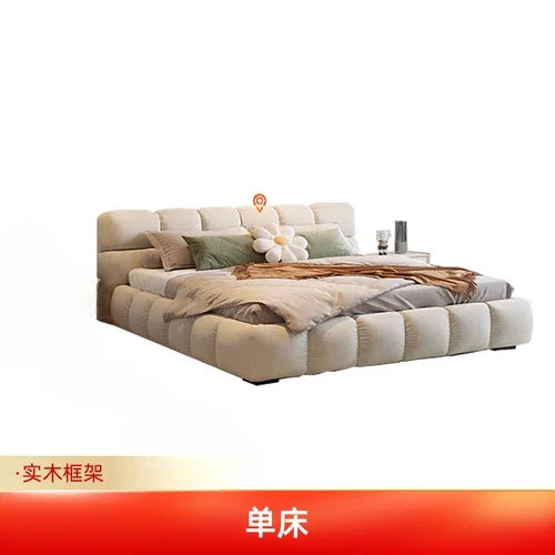 Modern Whitr Set Bed Soft Wood Small Large