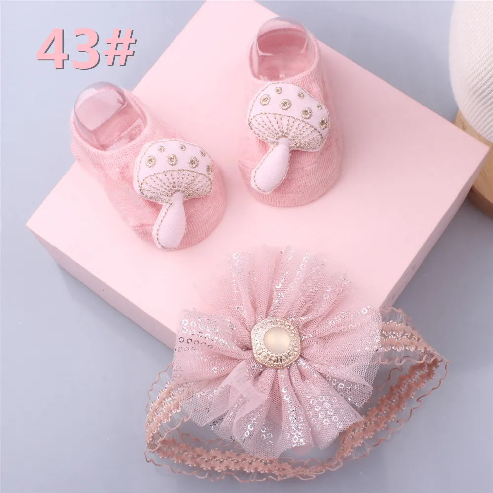 1 Set Cute Gift Bow Flowers Baby Girls
