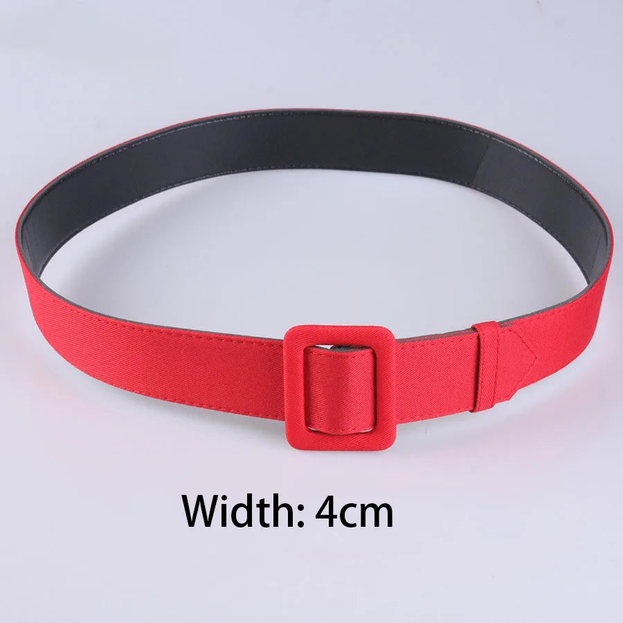 Width 2cm/4cm/6cm Women's Belt Fashion Casual Simple All-match
