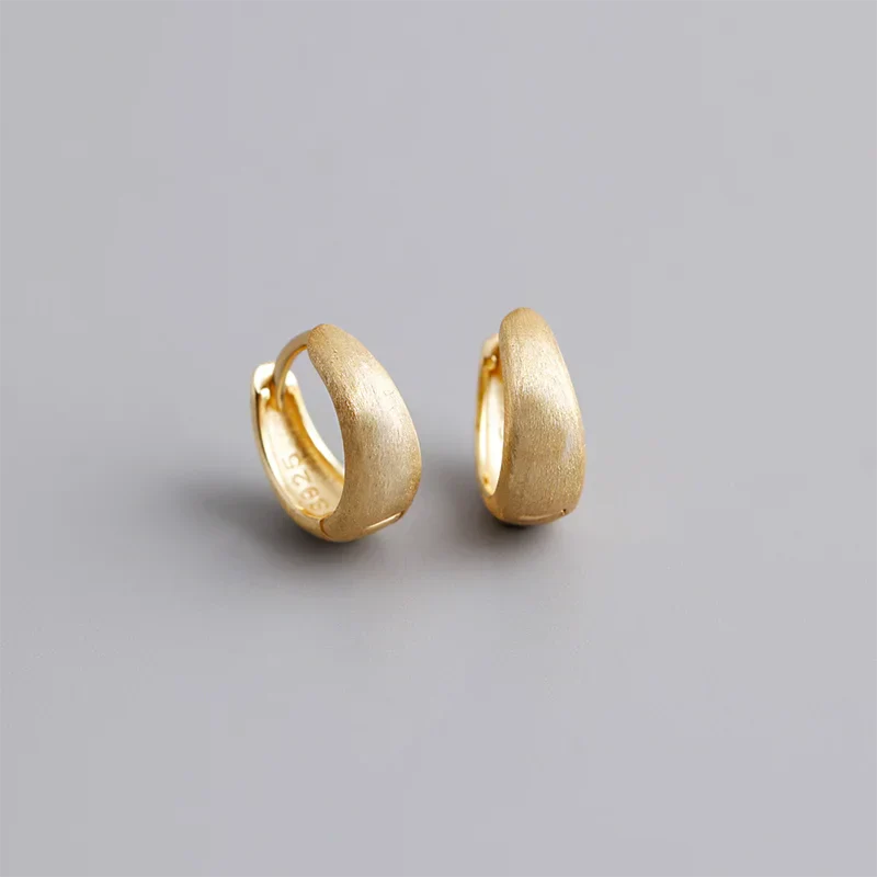 WANTME 925 Sterling Silver Premium Matte Minimalism Unisex