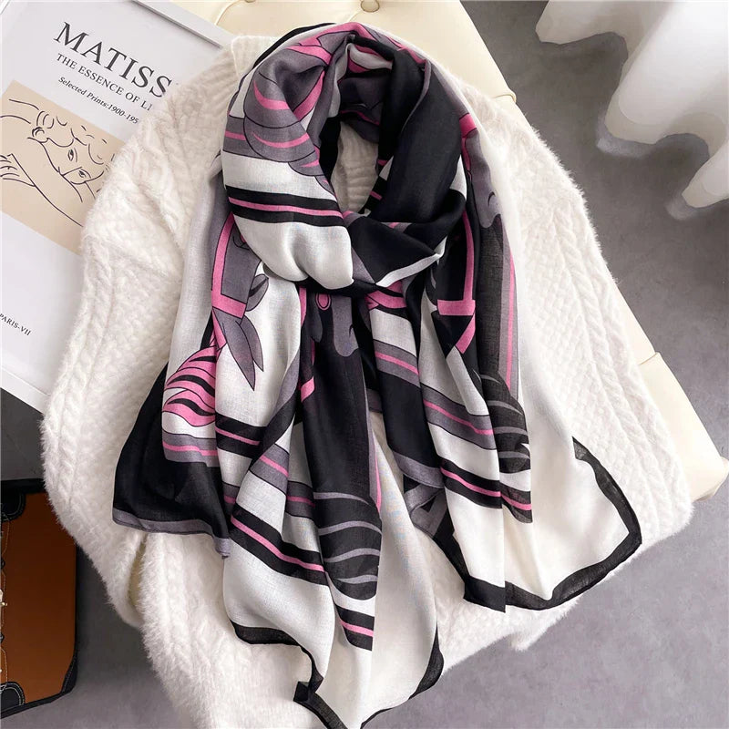 2022 New Design Brand Women Scarf Fashion Print