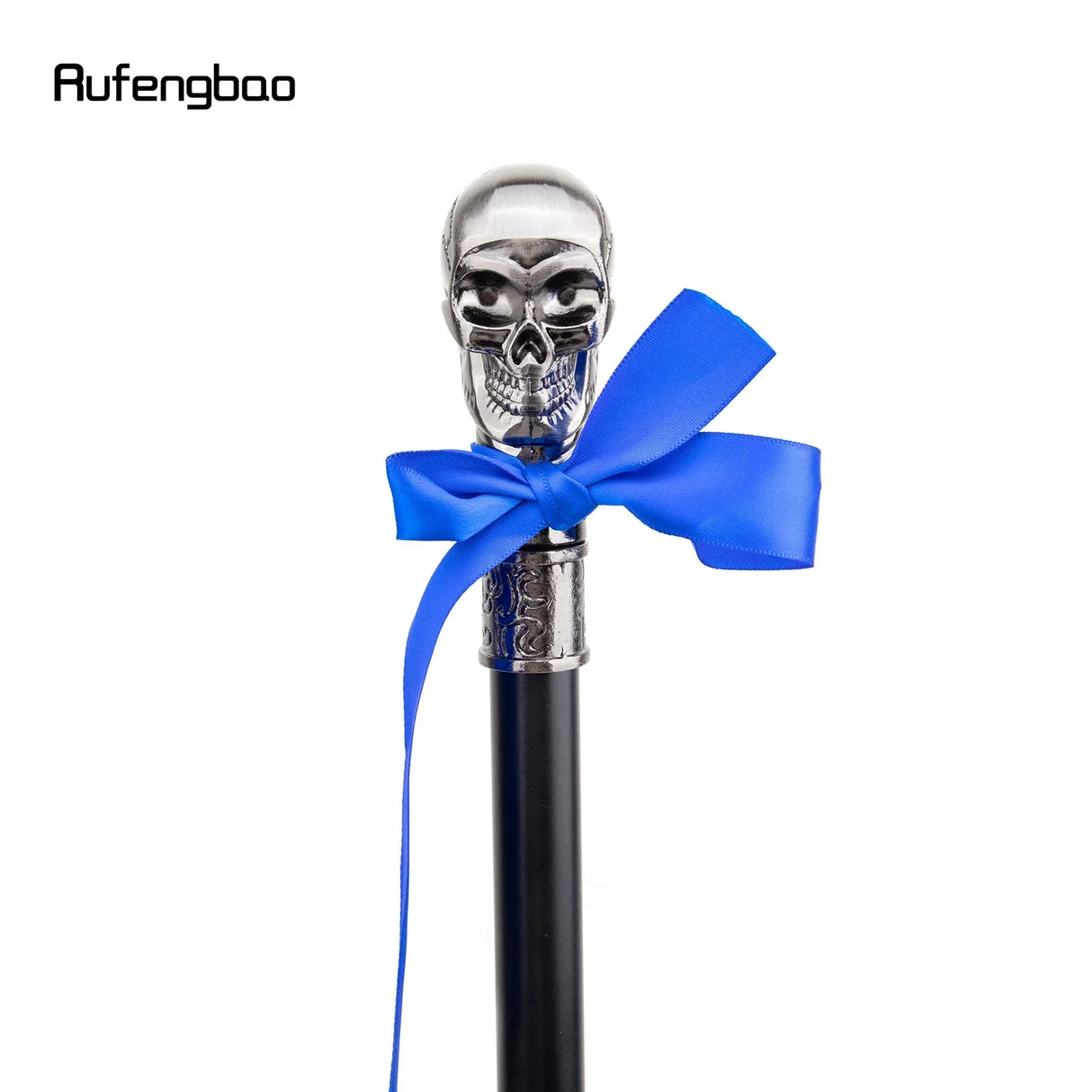 Skull Head with Bow Tie Walking Stick with