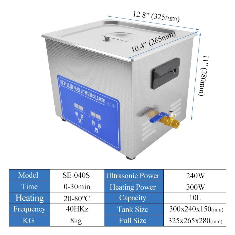 10L-30L 220V Portable Washing Machine Heater Timer Ultrasound