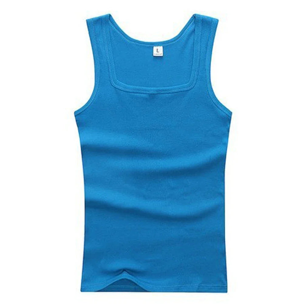 Men Muscle Vests Cotton Underwear Sleeveless Slim Tank