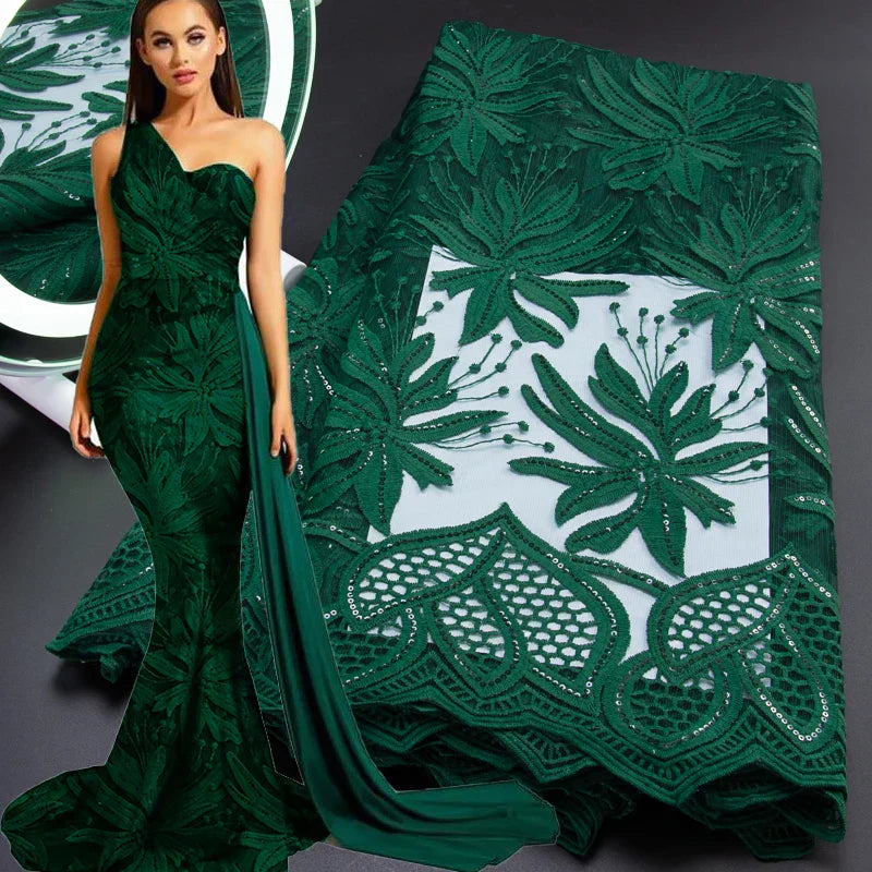 French Tulle Lace Fabric 2024 High Qulity African