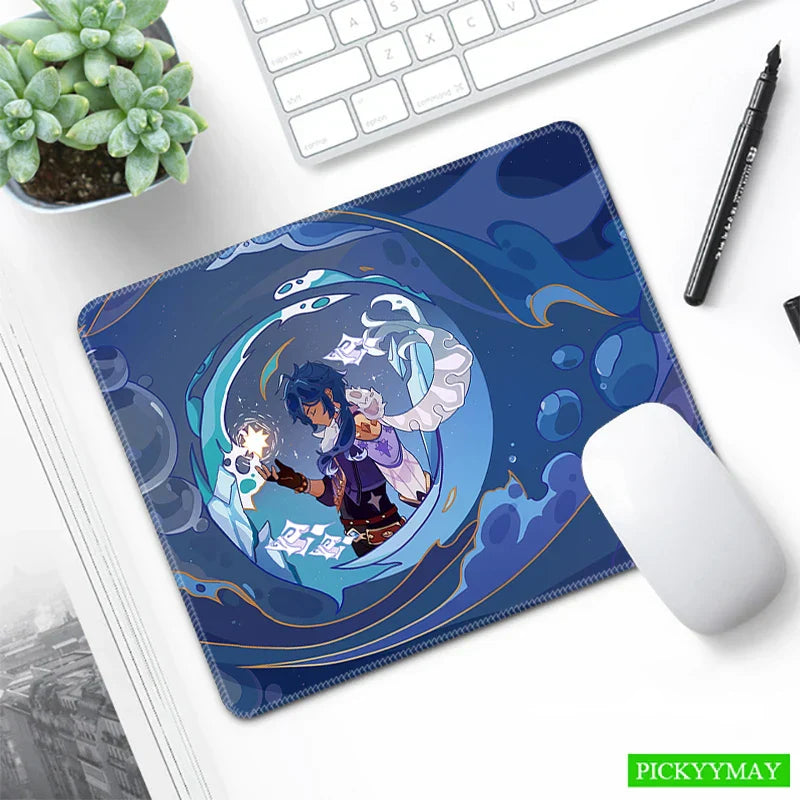 Genshin Impact Desk Mat Gamer Mousepads Mouse Pad