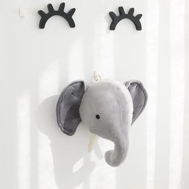 Plush Head Elephant Unicorn Deer Nursery Childhood Room