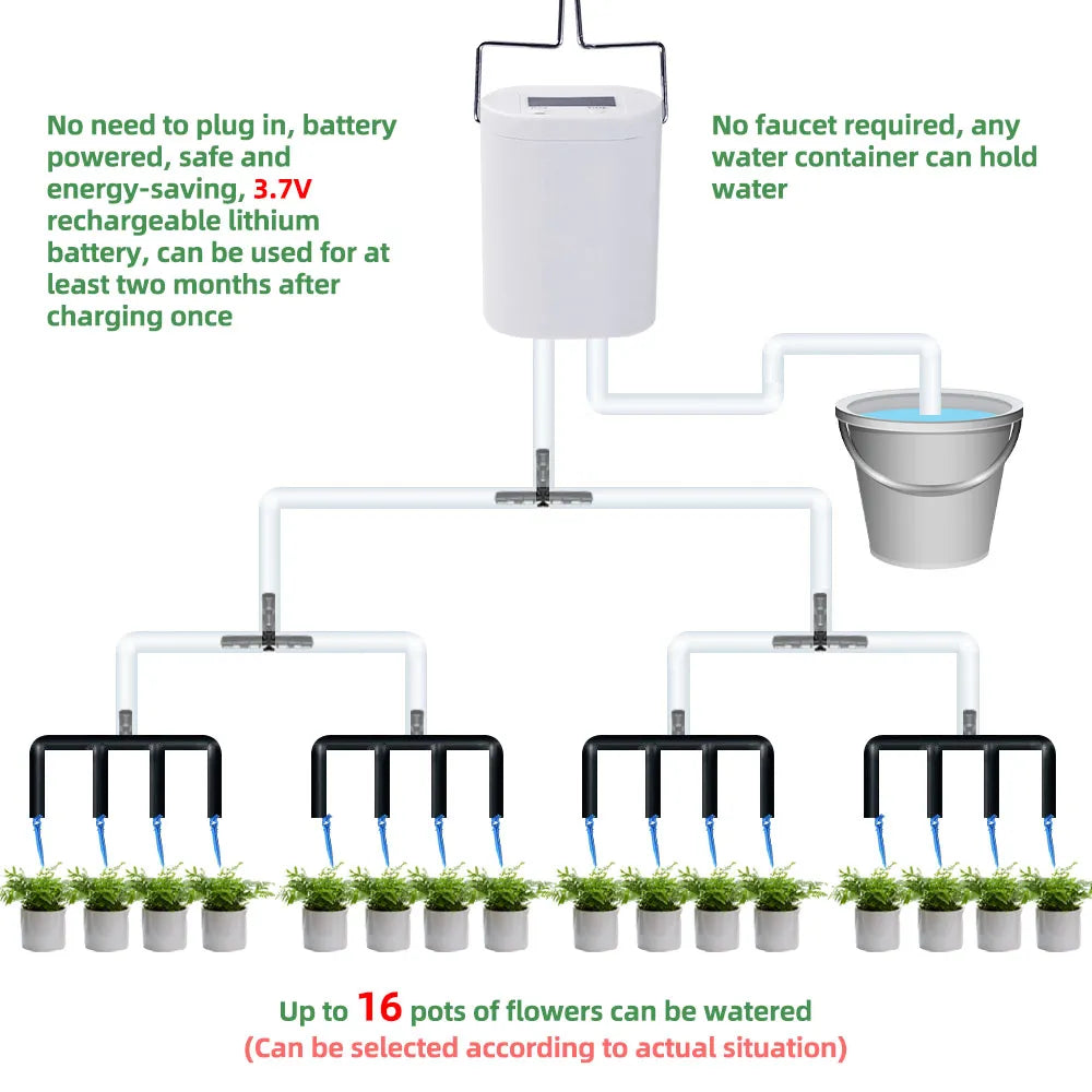 Automatic Plant Flower Watering Pump Home Sprinkler Drip