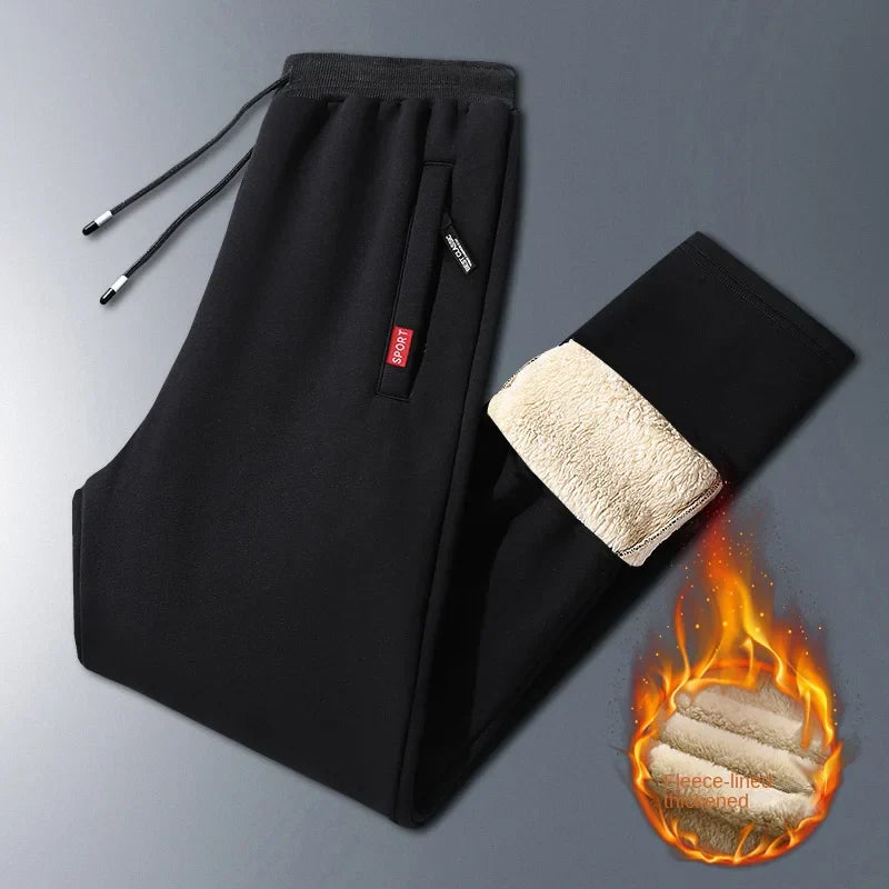 Men's Winter Lambswool Warm Cotton Sweatpants Men's Outdoor
