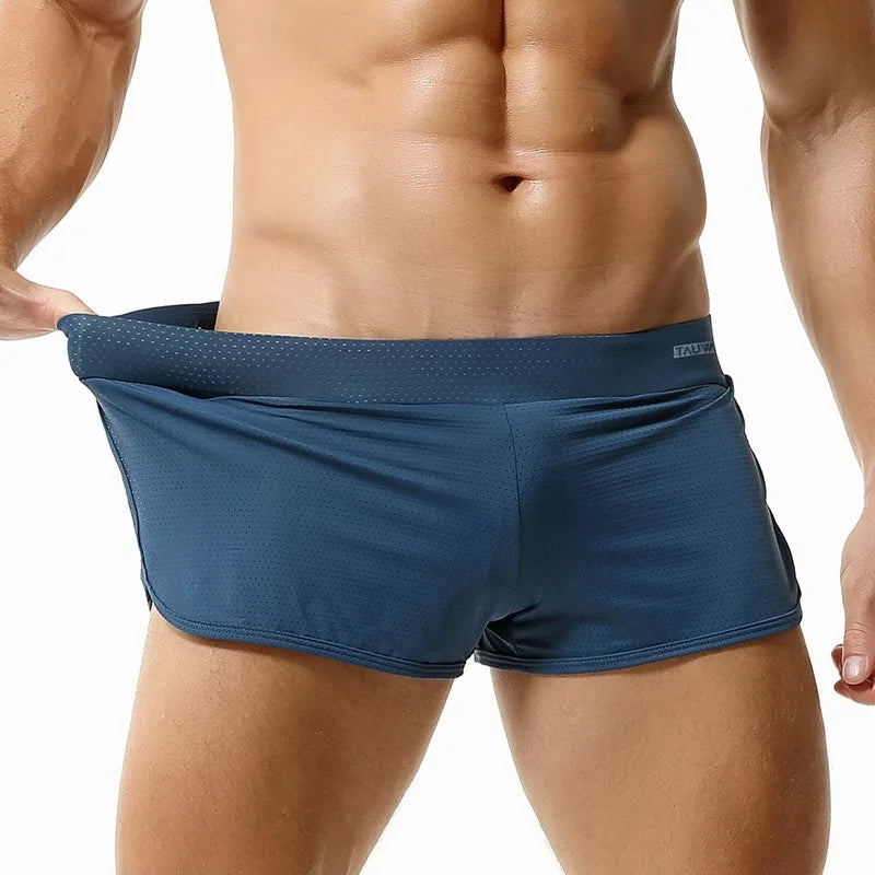 Men's Sports Shorts Mesh Breathable Pajamas Shorts Sexy