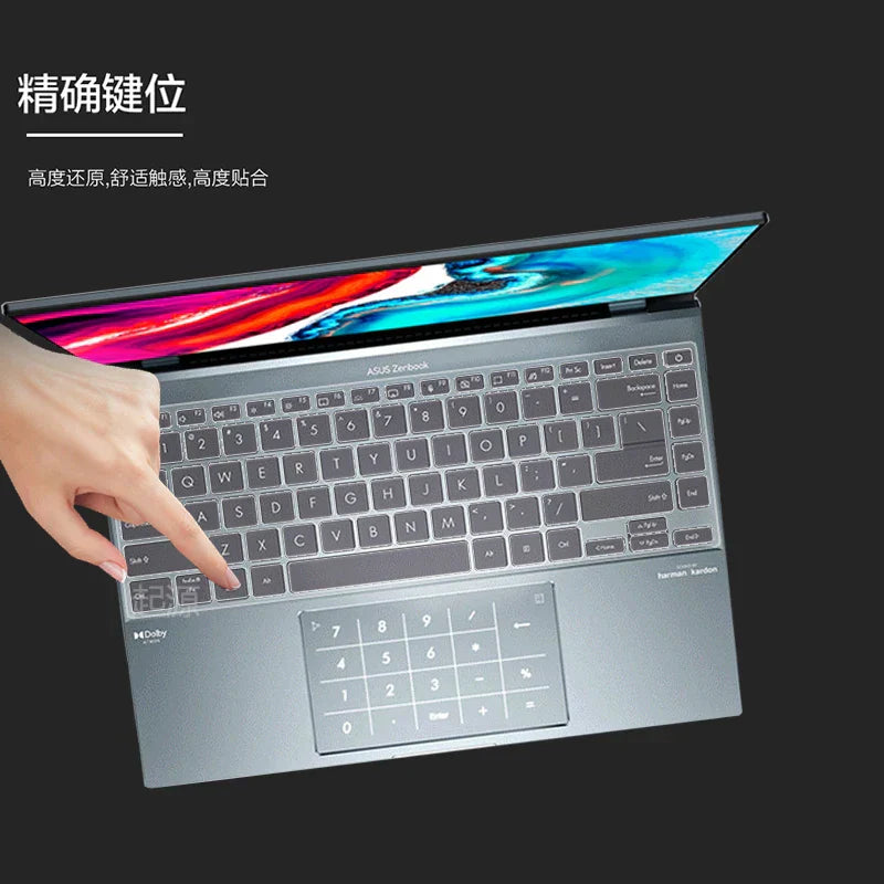 TPU Laptop Keyboard Cover For Asus Zenbook 14X