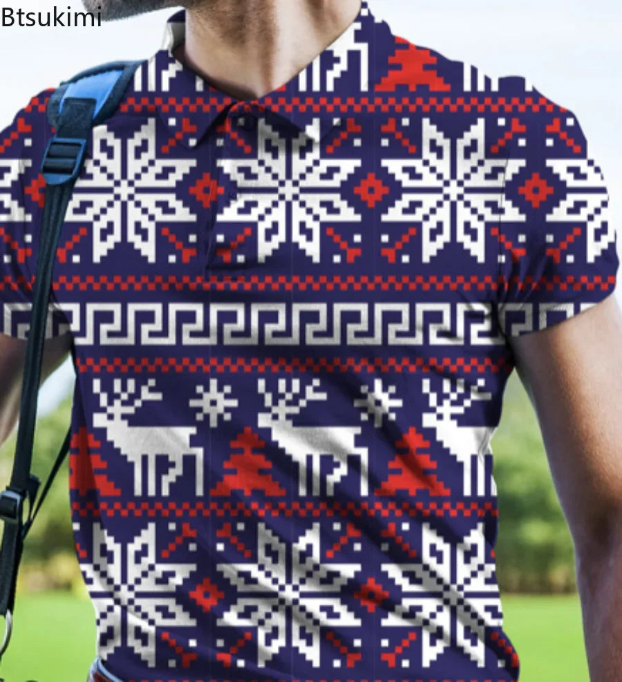 Spring Summer British Men's Golf 3D Digital Printing