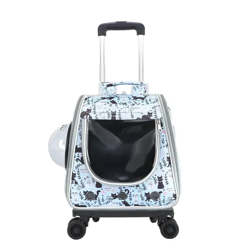 2 In 1 Large Pet Cat Backpack Stroller