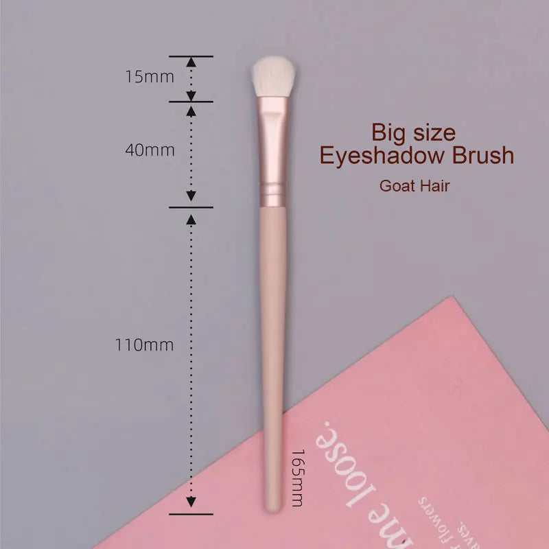 12pcs/set White Goat Hair Makeup Brushes set Powder