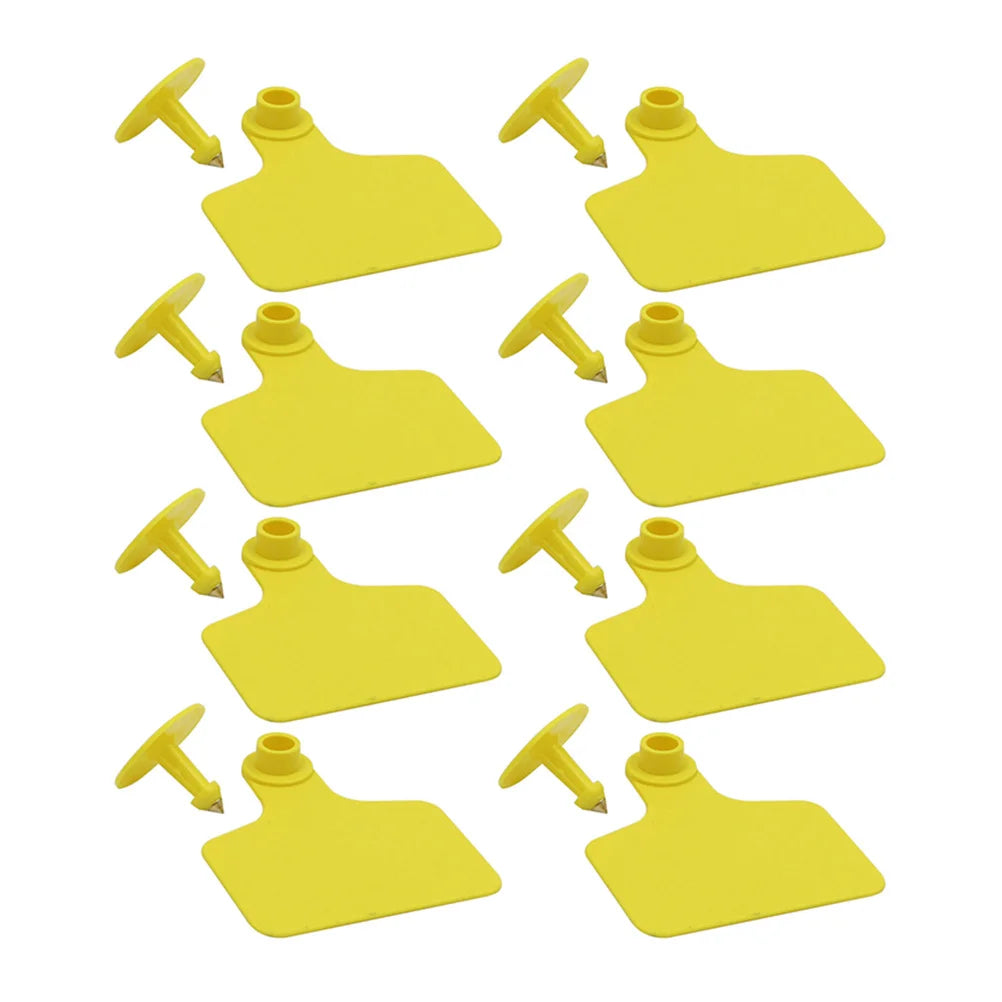 100 Pcs Digital Signage Cattle Ear Tag Animal