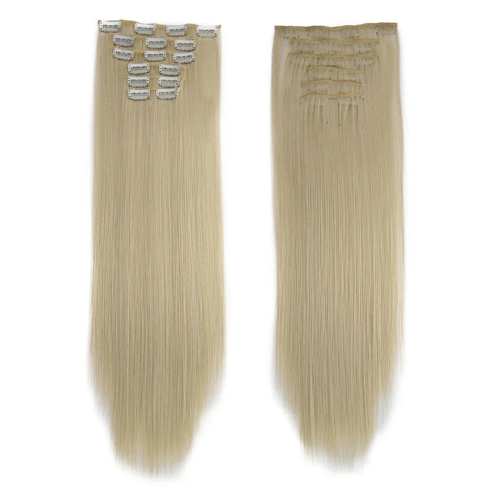 Synthetic Clip in Hair Extensions 6 Pcs/Set 16
