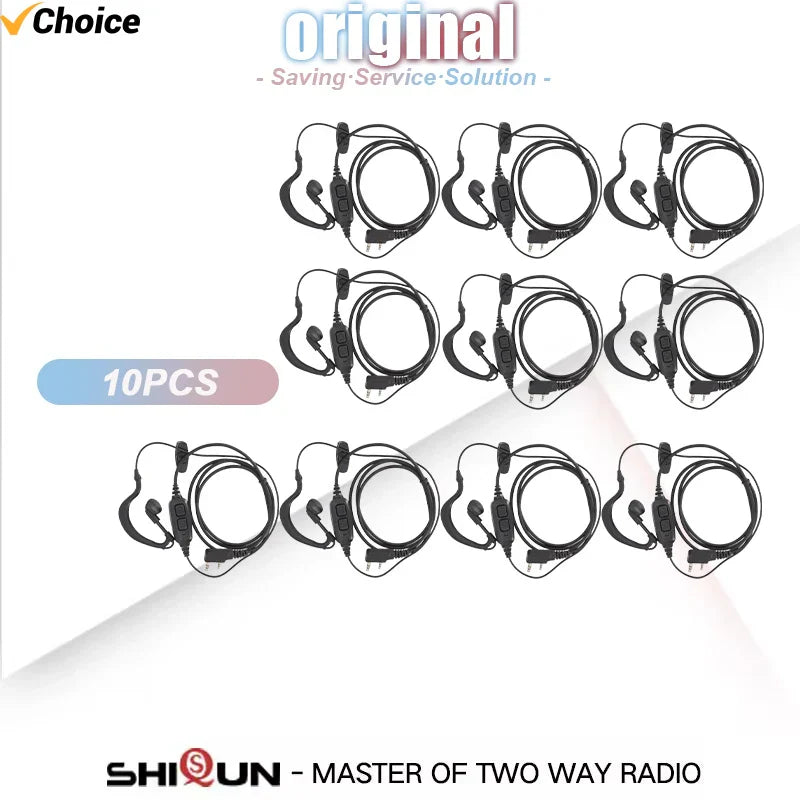 Earpiece Original baofeng uv 82 Radio Headset Dual