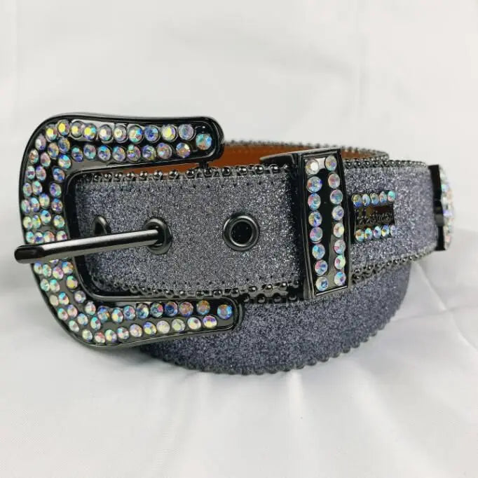2024 Luxury Strap Men Women Rhinestones Belt Western