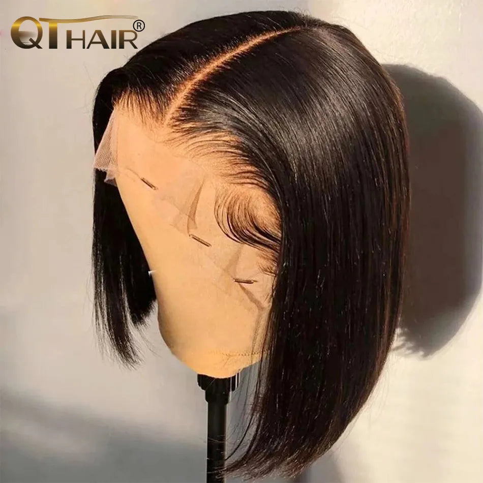 Straight Short Bob Wig Lace Frontal Human Hair