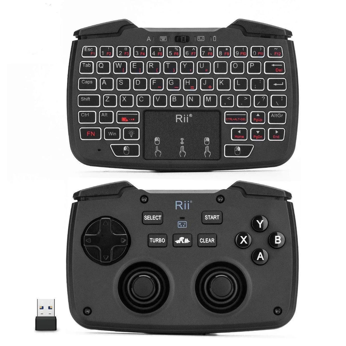 Rii RK707 2.4GHz Wireless Portable Game Controller Keyboard