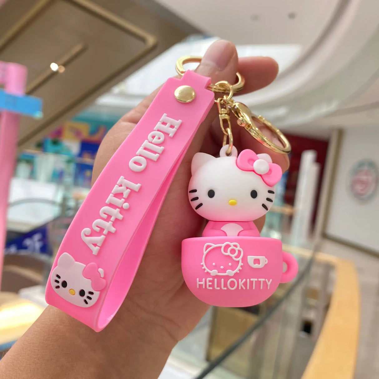 Kawaii Sanrio Hello Kitty Keychain Cartoon Doll Cute