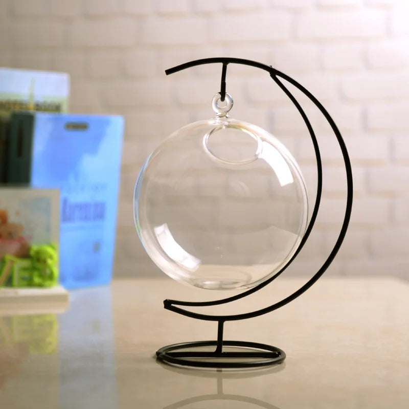 Creative Mini Clear Glass Aquarium Goldfish Bowl Hanging