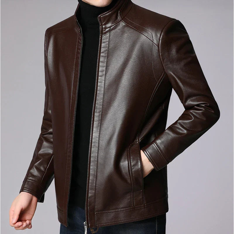 Men Leather Suit Jacket Men Slim Fit blazer