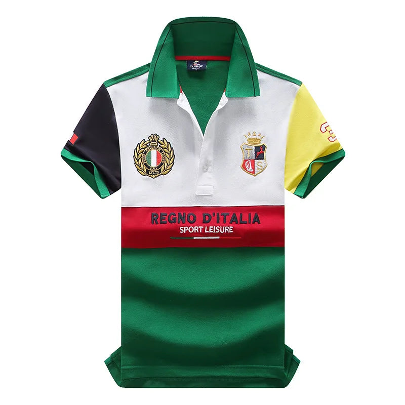 Summer High Quality Embroidery Polo Shirt Men Business