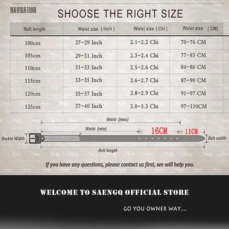 Men Belt Male High Quality Leather Belt Men