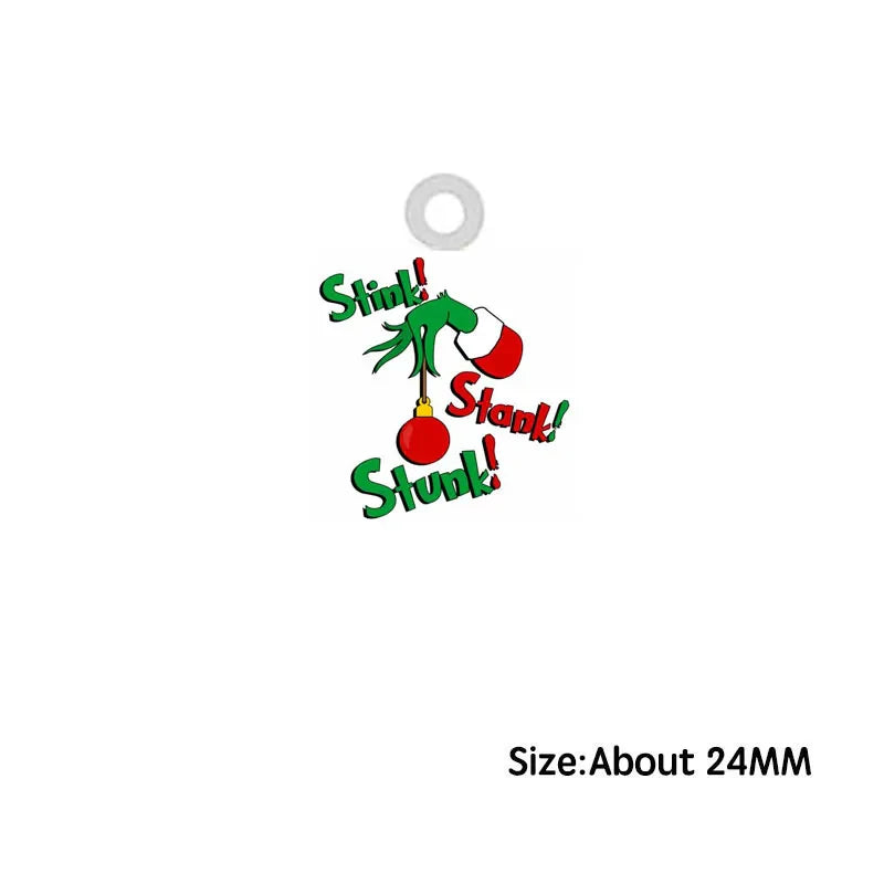 Green Christmas Acrylic Charms Classic Movie Stink Stank
