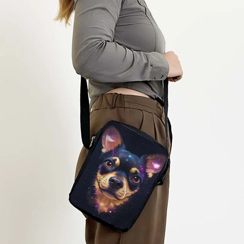 Custom Your Image Name Logo Messenger Bag Women