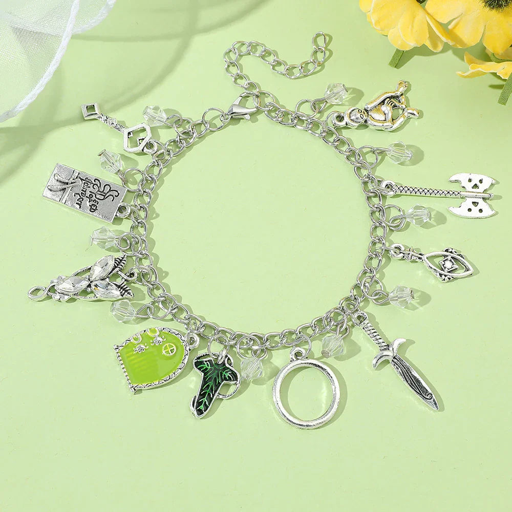 Movie The Hobbit Charm Bracelets Elven Leaf Arwen