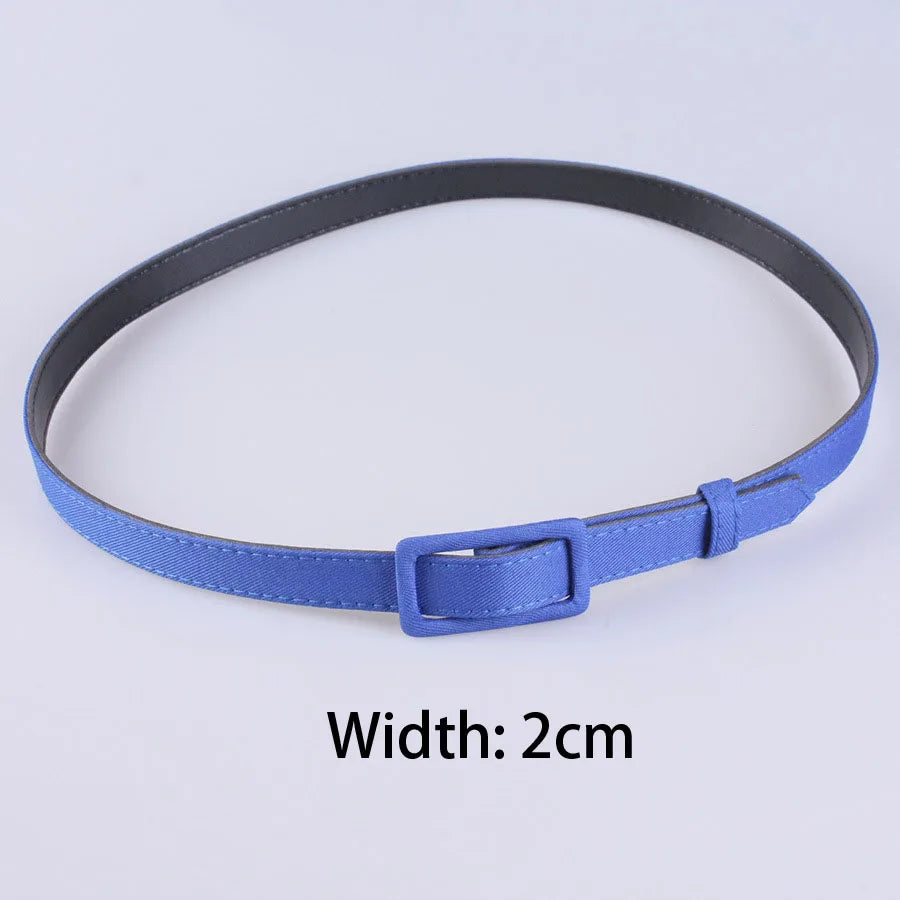 Width 2cm/4cm/6cm Women's Belt Fashion Casual Simple All-match